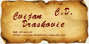 Cvijan Drašković vizit kartica